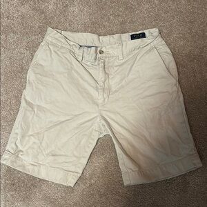 Polo Ralph Lauren Khaki Shorts 30” Waist 9” in seams